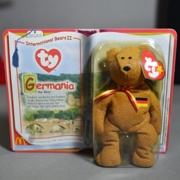 2000 Ty McDonald's Set of 3 International Bears II Teenie Beanie Babies - Picture 4 of 5